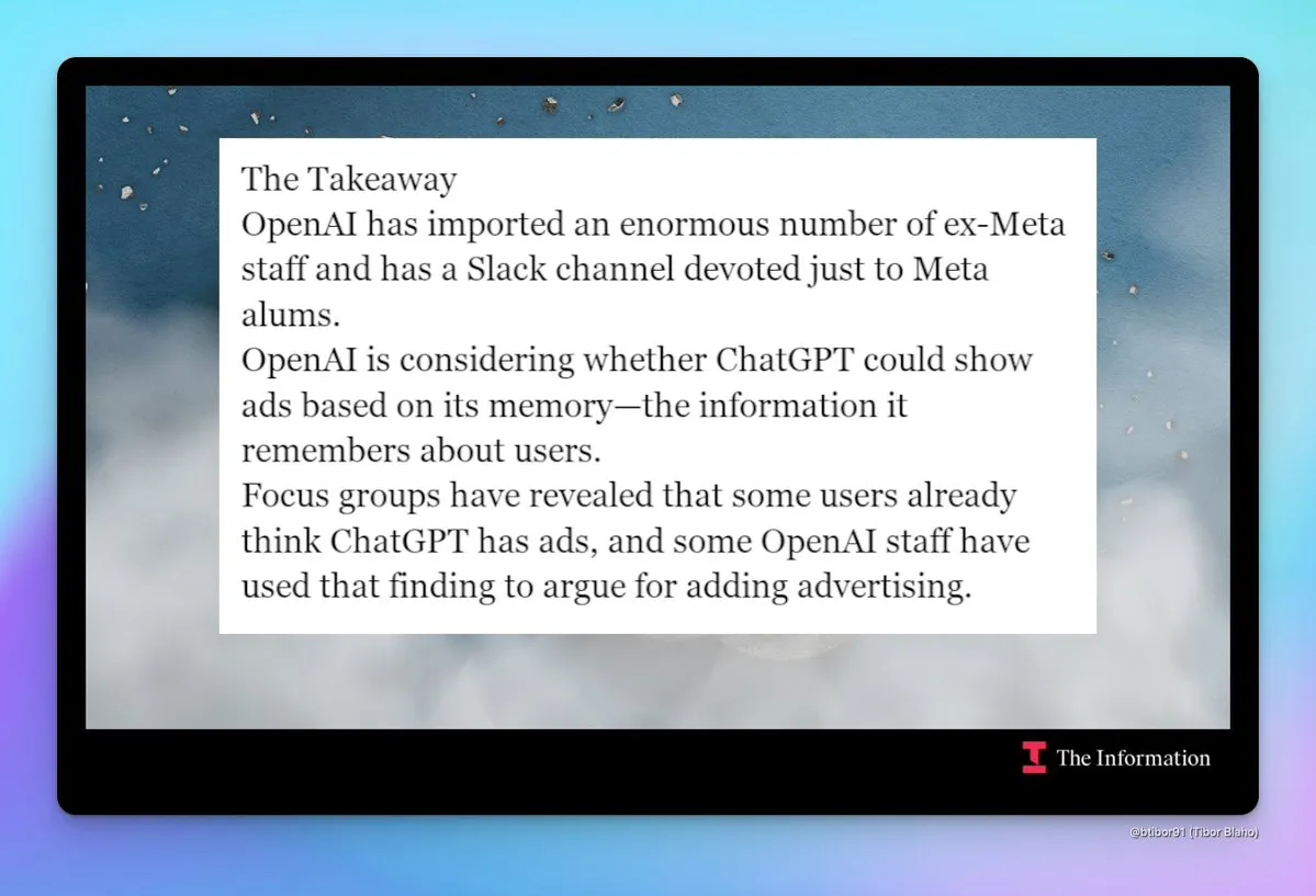 OpenAI's "Meta-fication" and Advertising Concerns