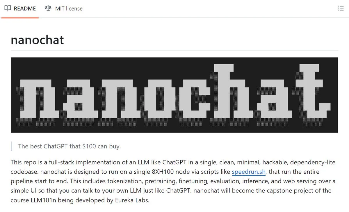 Karpathy's Nanochat