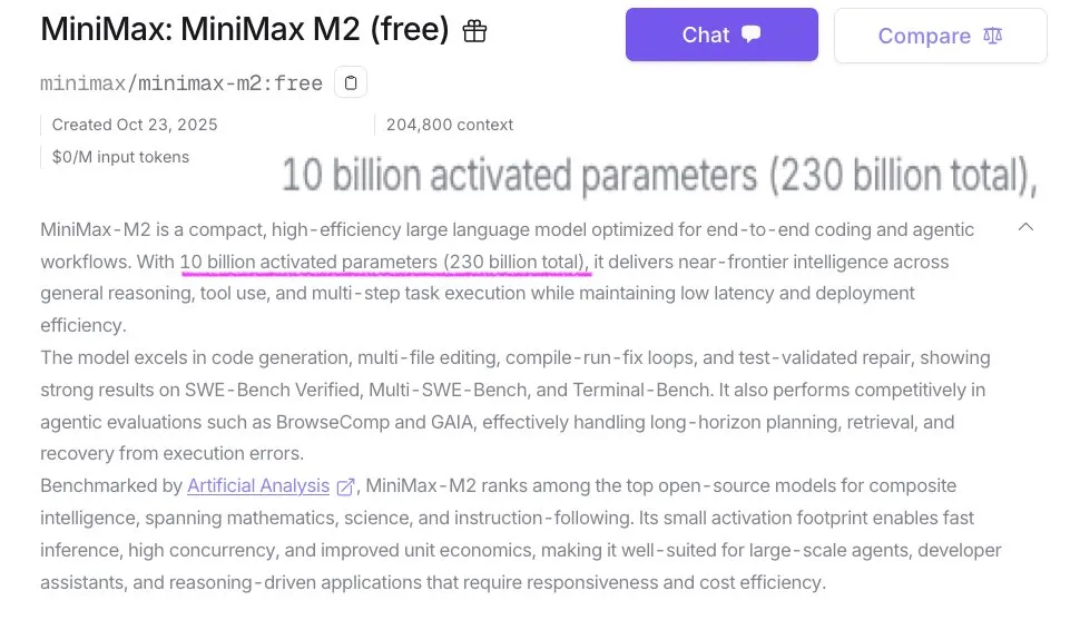 Minimax M2模型发布及技术报告