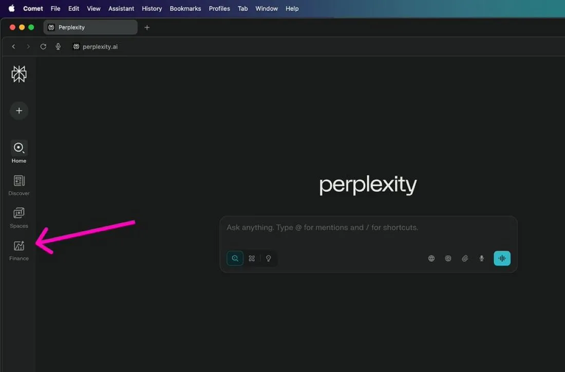 Perplexity Finance