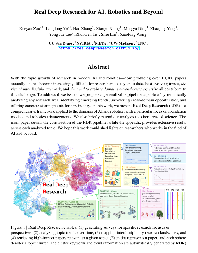 Real Deep Research (RDR):AI驱动的深度科研框架