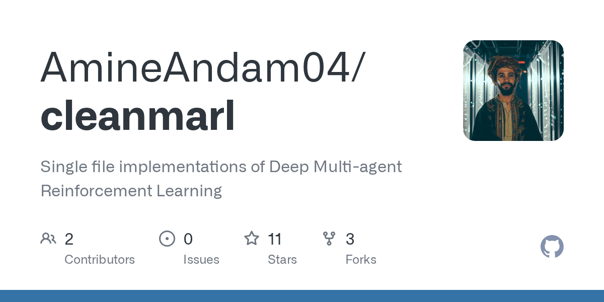 CleanMARL: Clean Implementations of Multi-Agent Reinforcement Learning Algorithms in PyTorch