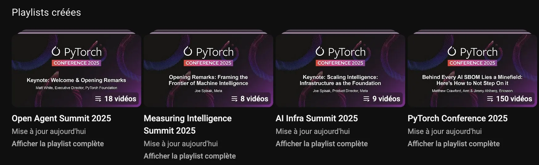 PyTorch Conference 2025演讲视频上线YouTube